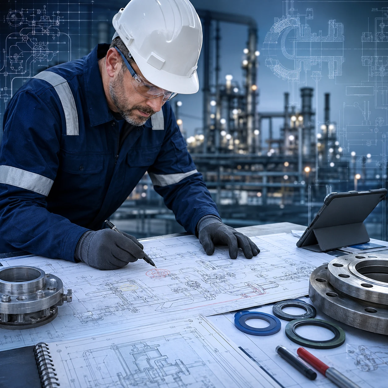 Process facility illustration